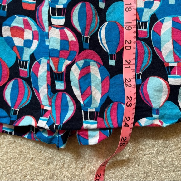 Crown & Ivy Shirt Womens Extra Small Blue Pink Tank Top Linen Blend Balloons - Picture 8 of 8